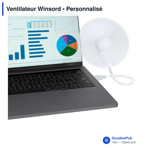 Ventilateur personnalisable Winsord avec logo - Accessoire pratique - Image 12