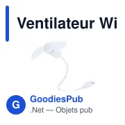 Ventilateur personnalisable Winsord avec logo - Accessoire pratique - Miniature 3