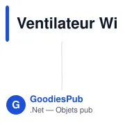 Ventilateur personnalisable Winsord avec logo - Accessoire pratique - Miniature 4