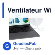 Ventilateur personnalisable Winsord avec logo - Accessoire pratique - Miniature 6