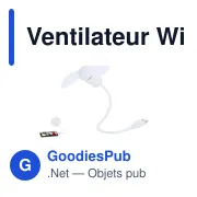 Ventilateur personnalisable Winsord avec logo - Accessoire pratique - Miniature 8