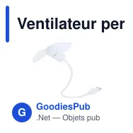 Ventilateur personnalisable Winsord avec logo - Accessoire pratique - Miniature 9