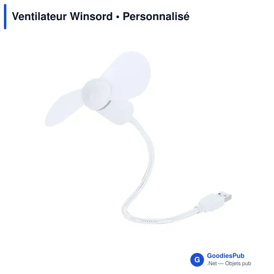Ventilateur personnalisable Winsord avec logo - Accessoire pratique - Image 9