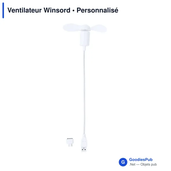 Ventilateur personnalisable Winsord avec logo - Accessoire pratique - Image 10