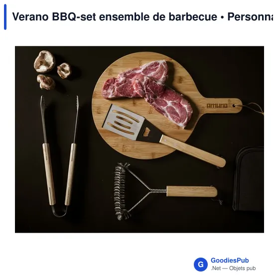 Ensemble de barbecue personnalisable Verano avec logo - Image 6