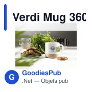 Mug personnalisable Verdi 360 ml avec logo - Miniature 2