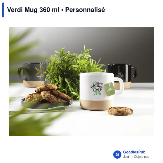Mug personnalisable Verdi 360 ml avec logo - Image 11
