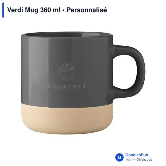 Mug personnalisable Verdi 360 ml avec logo - Image 12