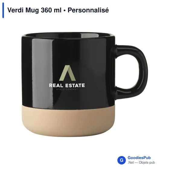 Mug personnalisable Verdi 360 ml avec logo - Image 3