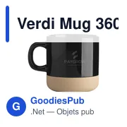 Mug personnalisable Verdi 360 ml avec logo - Miniature 4