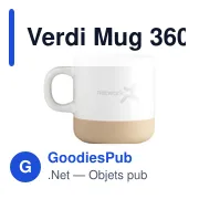 Mug personnalisable Verdi 360 ml avec logo - Miniature 5