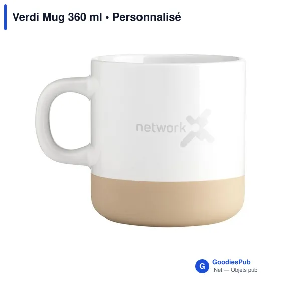 Mug personnalisable Verdi 360 ml avec logo - Image 5