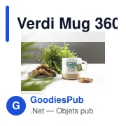 Mug personnalisable Verdi 360 ml avec logo - Miniature 6