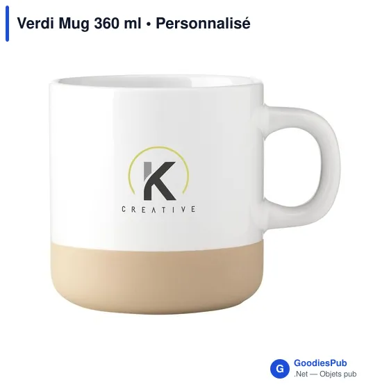 Mug personnalisable Verdi 360 ml avec logo - Image 8