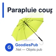 Parapluie coupe-vent personnalisable 23 pouces poignée crochet avec logo - Verdure - Miniature 11