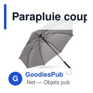 Parapluie coupe-vent personnalisable 23 pouces poignée crochet avec logo - Verdure - Miniature 12