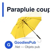 Parapluie coupe-vent personnalisable 23 pouces poignée crochet avec logo - Verdure - Miniature 8