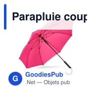 Parapluie coupe-vent personnalisable 23 pouces poignée crochet avec logo - Verdure - Miniature 9