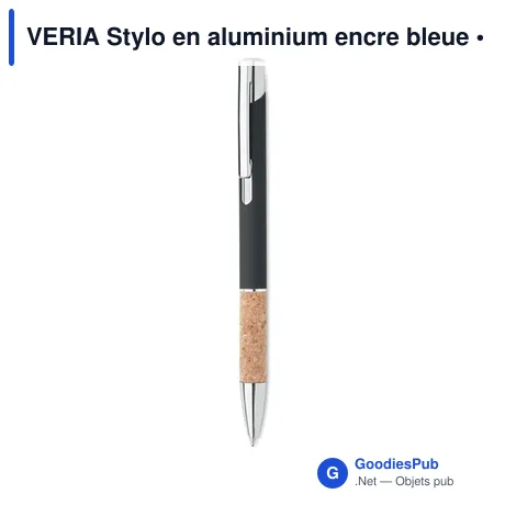 VERIA Stylo en aluminium encre bleue