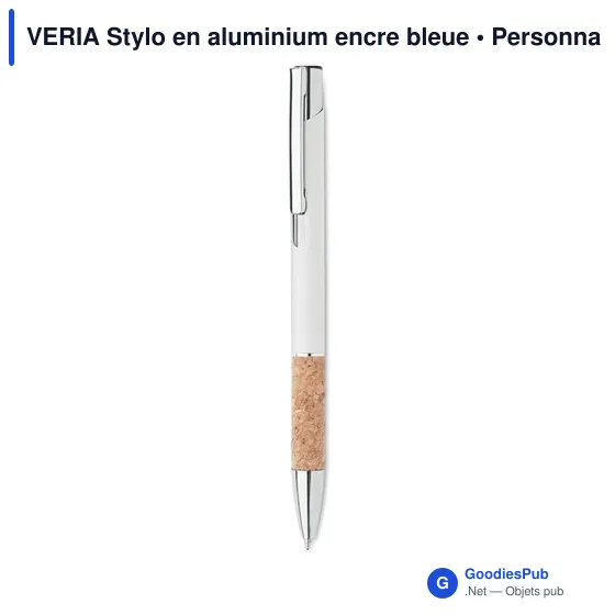 VERIA Stylo en aluminium encre bleue - Image 12