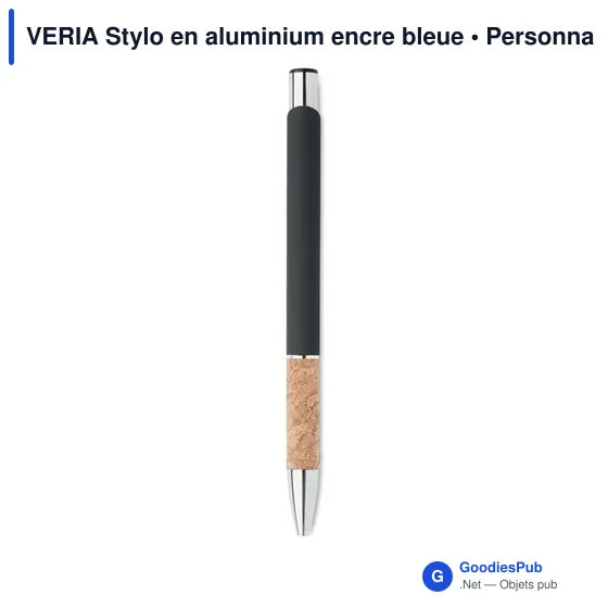 VERIA Stylo en aluminium encre bleue - Image 4