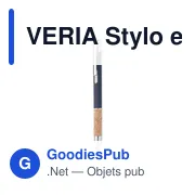 VERIA Stylo en aluminium encre bleue - Miniature 6