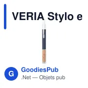 VERIA Stylo en aluminium encre bleue - Miniature 7