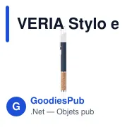 VERIA Stylo en aluminium encre bleue - Miniature 8