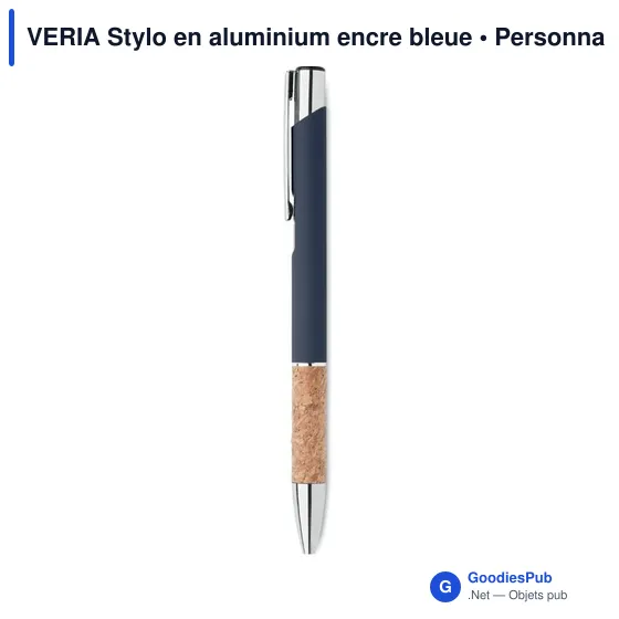 VERIA Stylo en aluminium encre bleue - Image 8