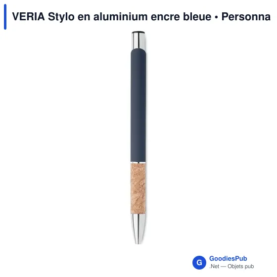 VERIA Stylo en aluminium encre bleue - Image 9