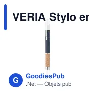 VERIA Stylo en aluminium encre bleue - Miniature 10
