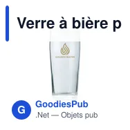 Verre à bière personnalisable avec logo - 180 ml - Miniature 3