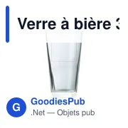 Verre à bière personnalisable 340 ml avec logo - OROX1Z - Miniature 1