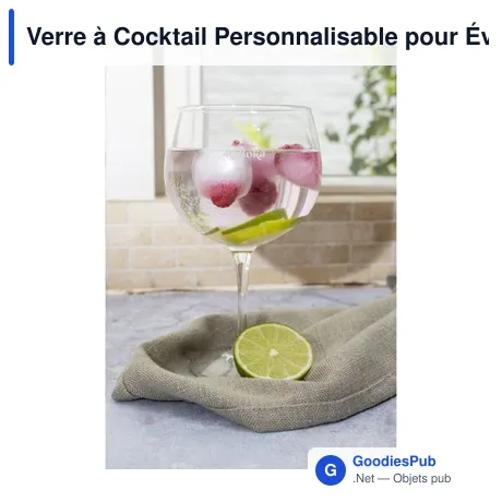 Verre à Cocktail Personnalisable pour Événements - Logo Inclus