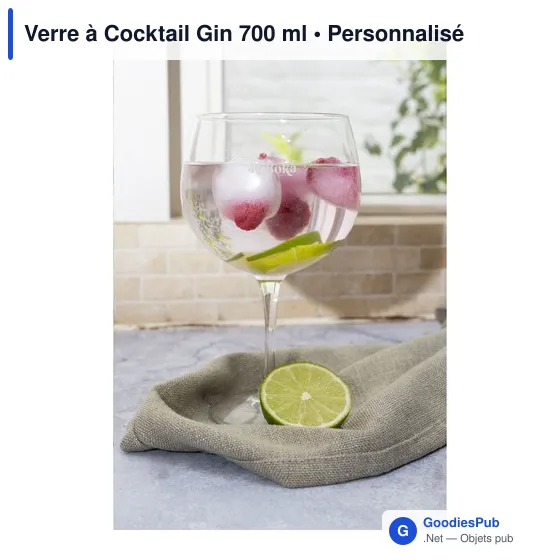 Verre à Cocktail Personnalisable pour Événements - Logo Inclus - Image 1