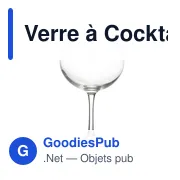 Verre à Cocktail Personnalisable pour Événements - Logo Inclus - Miniature 2