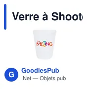 Verre à Shooter Sublimation Nesan - Miniature 3