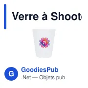 Verre à Shooter Sublimation Nesan - Miniature 4