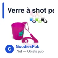 Verre à shot personnalisable à cordon avec logo - Festival - Miniature 1