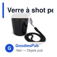 Verre à shot personnalisable à cordon avec logo - Festival - Miniature 2