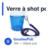 Verre à shot personnalisable à cordon avec logo - Festival - Miniature 7