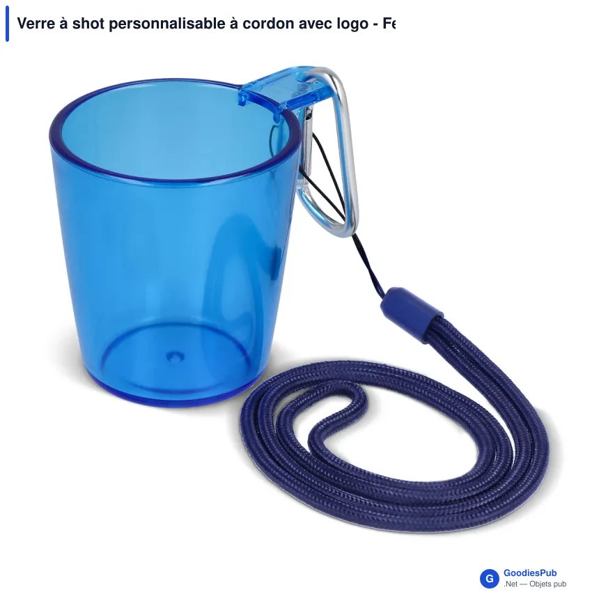 Verre à shot personnalisable à cordon avec logo - Festival - Image 7