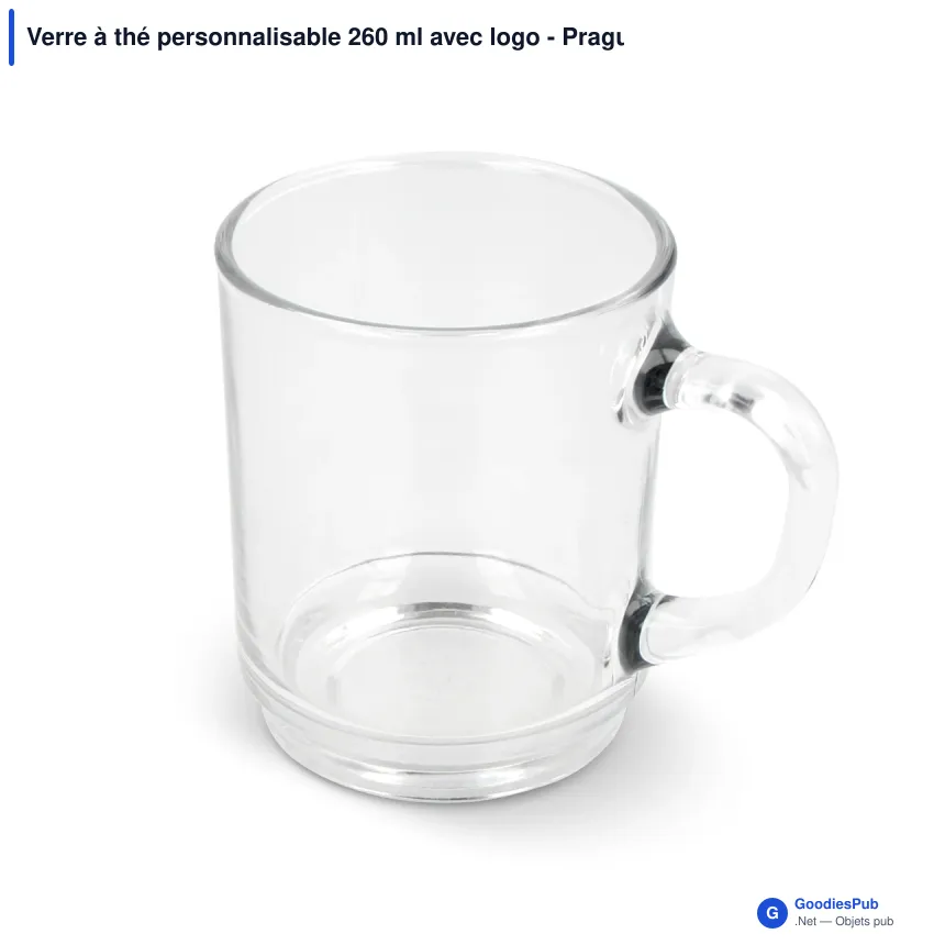 Verre à thé personnalisable 260 ml avec logo - Prague - Image 2