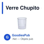 Verre Chupito - Miniature 2