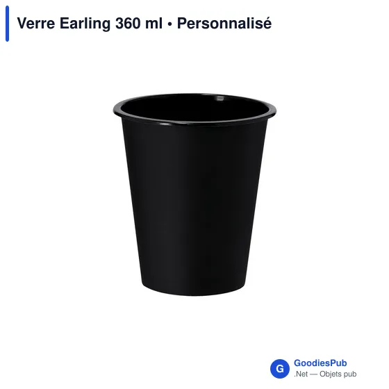 Gobelet réutilisable personnalisable Verre Earling 360 ml avec logo - Image 5