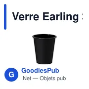 Gobelet réutilisable personnalisable Verre Earling 360 ml avec logo - Miniature 6