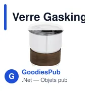 Verre isotherme personnalisable Gasking avec logo - Miniature 1