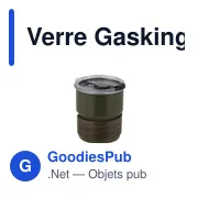 Verre isotherme personnalisable Gasking avec logo - Miniature 2