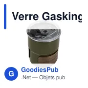 Verre isotherme personnalisable Gasking avec logo - Miniature 3