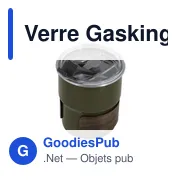 Verre isotherme personnalisable Gasking avec logo - Miniature 4